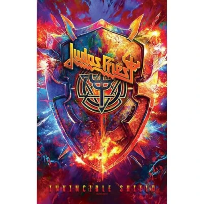 Afbeelding van Judas Priest Invincible Shield Textiel Poster Multicolours