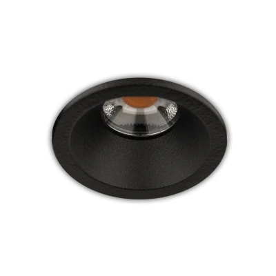Afbeelding van Inbouwspot LED 3W, Zwart, Rond, Ø40mm, Dimbaar, Warm Wit