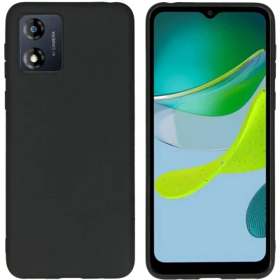 Afbeelding van iMoshion Hoesje Geschikt voor Motorola Moto E13 Siliconen Color Backcover Zwart