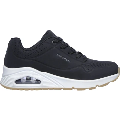 Afbeelding van Skechers Wide Fit UNO Sneakers laag black, Dames, Maat: 42, Black Pu