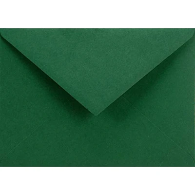 Afbeelding van Netuno 100 donkergroene enveloppen C6 114 x 162 mm, 115 g, Sirio Color Foglia, decoratieve enveloppen, elegant, kleurrijk, voor bruiloft, verjaardag, doop, Kerstmis, uitnodigingen, wenskaarten