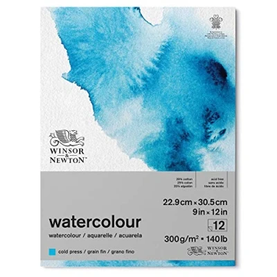 Afbeelding van Winsor &amp; Newton Watercolour 22.9cm x 30.5cm Gelijmd