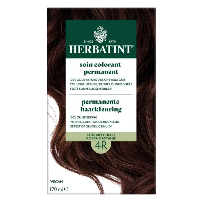 Afbeelding van Herbatint Permanente Haarkleuring 4R Koper Kastanje