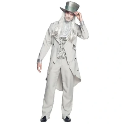Afbeelding van Boland kostuum Ghost groom (50/52) Volwassenen Spook Halloween Geest Horror