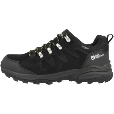 Afbeelding van Jack Wolfskin Refugio Texapore LOW M Sportieve wandelschoenen, Heren, Maat: 39.5, Phantom / burly yellow xt Leer