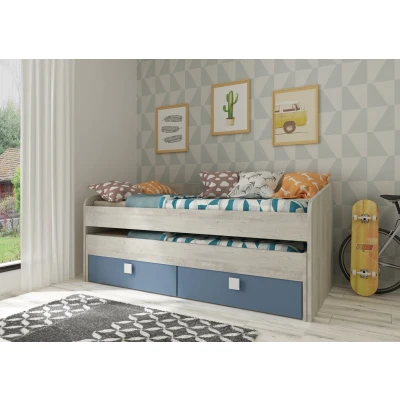 Afbeelding van Jules kajuitbed (met onderbed en lades) blauw