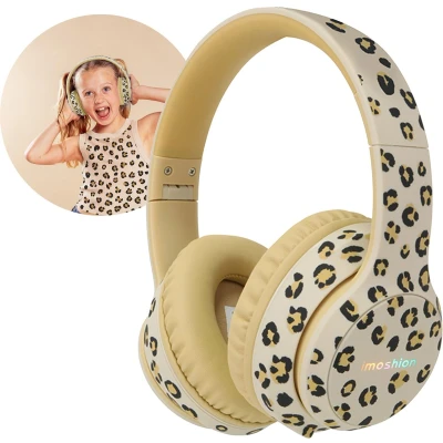 Afbeelding van imoshion Koptelefoon Kinderen Met Led Verlichting Bluetooth Kinder / Hoofdtelefoon Draadloos Over Ear Leopard