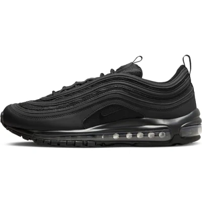 Afbeelding van Nike Sportswear AIR MAX 97 Sneakers laag, Heren, Maat: 49.5, Black/white Imitatieleer/ textiel
