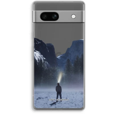 Afbeelding van Case Company® hoesje geschikt voor Google Pixel 7A Wanderlust Soft Cover Telefoonhoesje Bescherming aan alle Kanten en Schermrand
