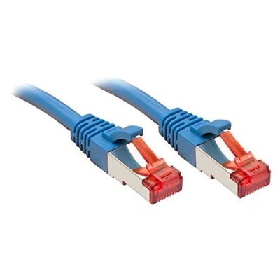 Image de Câble réseau Cat.6 S/FTP, cuivre, 250MHz, bleu, 0,3m