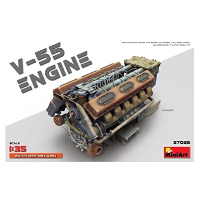 Afbeelding van 1:35 MiniArt 37025 V 55 Tank Engine Plastic Modelbouwpakket