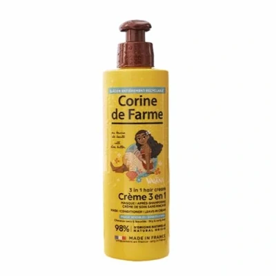 Image de Corine de Farme Crème Soin Cheveux 3 en 1 au Beurre Karité Vaiana, Princesse Disney Pour Enfant dès Ans Fabriquée France 200 ml