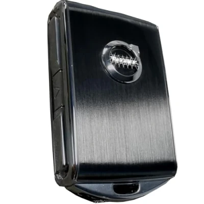 Afbeelding van autosleutelhoes voor Volvo XC40 XC60 XC90 V60 V90 S60 S90, vervangende (geborsteld zwart)