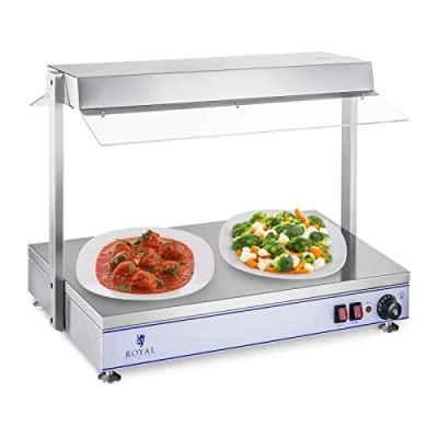 Afbeelding van Royal Catering Warmhoudplaat 2 halogeenlampen 1.100 W