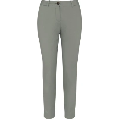 Afbeelding van Native Spirit Ecologische enkellange chinobroek dames NS737 Almond Green