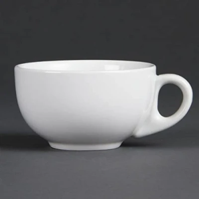 Afbeelding van Olympia Cappuccinokop wit porselein ( set van 12 stuks )