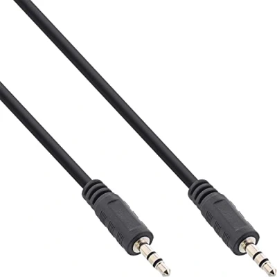 Afbeelding van InLine Jack kabel (0.50 m, 3,5 mm aansluiting (AUX)), Audiokabel