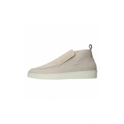 Afbeelding van Manfield Korte laarzen, Heren, Maat: 40, Beige Veloursleer