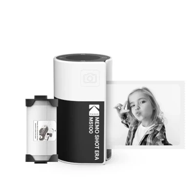 Afbeelding van KODAK Memo Shot ERA MS100 Impression Photo Autocollante 2.7x1.8, Compatible iOS/Android via Bluetooth, Remplacement Facile Cartouches One Touch, Imprime en 25 Sec, Appli Blanc