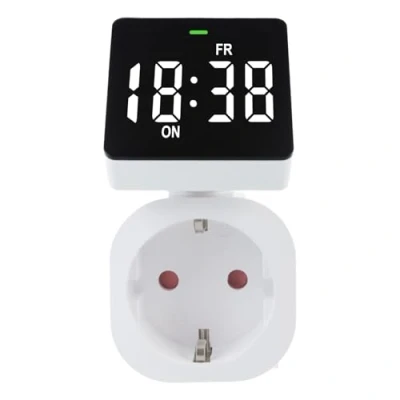 Afbeelding van GreenBlue GB610 F Digitale Tijdschakelaar Schakelklok Timer met scherm max. belasting 16A IP20 8 programma&#039;s