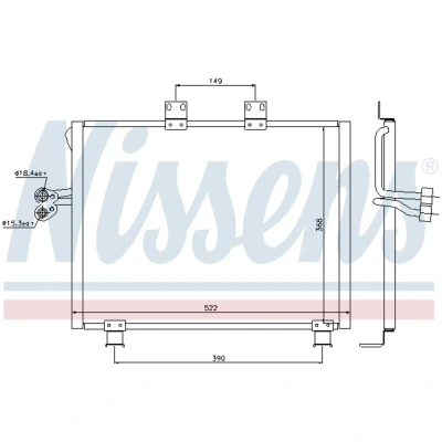 Afbeelding van Nissens Airco condensor 940017