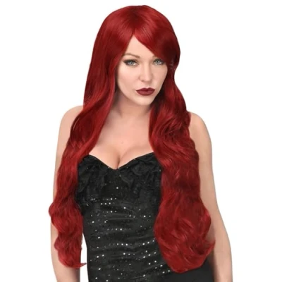 Afbeelding van Widmann Kayla Cosplay Pruik Lang Rood Halloween Verkleedkleding