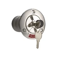 Afbeelding van Dekdop rvs petrol met slot 50mm