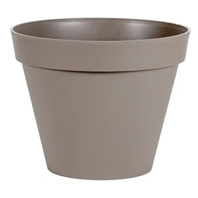 Afbeelding van Bloempot Toscane kunststof taupe D40 x H32 cm 23 liter Bloempotten/plantenpotten