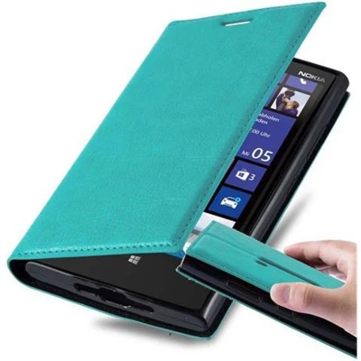 Afbeelding van Cadorabo Hoesje geschikt voor Nokia Lumia 920 in BENZINE TURKOOIS Beschermhoes met magnetische sluiting, standfunctie en kaartvakje Book Case Cover Etui