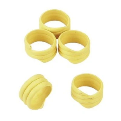 Afbeelding van Kippenringen geel 16mm 20 stuks