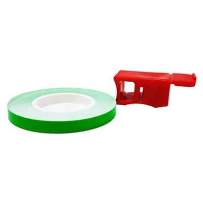 Afbeelding van Wheel Stripes Fluorescerende strepen voor motorfiets met applicator, 5 mm x 6 m, groen