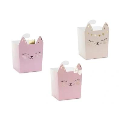 Afbeelding van Katten Roze, Paars &amp; Creme