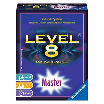 Afbeelding van Ravensburger 20767 Level 8 Master, Kartenspiel ab 10 Jahren, Gesellschaftsspiel für 2 6 Spieler, Familienspiel, Zahlenfolge, Master Version: Das