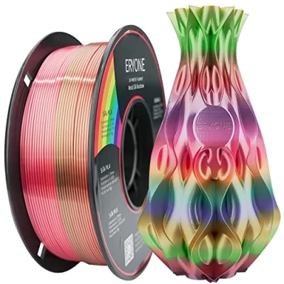 Afbeelding van ERYONE Metaalglans zijde regenboog PLA filament voor 3D printers, 1,75 mm, tolerantie: ± 0,03 1 kg (2,2 lbs) / spoel