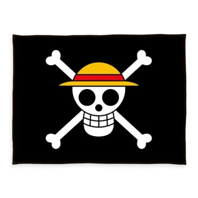 Afbeelding van One Piece Skull Zachte deken Dekens meerkleurig Polyester Anime, Fan merch