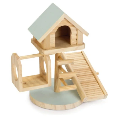 Afbeelding van Beeztees Speelhuisje Lovy Speelgoed 21x15.5x21 cm Mintgroen