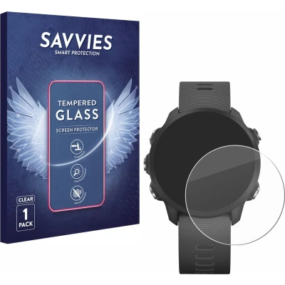 Afbeelding van Savvies Glas Screenprotector voor Garmin Forerunner 245 Music Gehard Beschermglas 9H