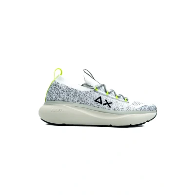 Afbeelding van Sun68 Jupiter Sneakers laag, Heren, Maat: 44, Bianco Leer