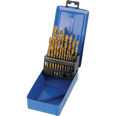 Afbeelding van Silverline 19 delige HSS bit set met titanium coating