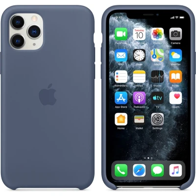 Afbeelding van Apple origineel silicone case iPhone 11 Pro Alaska blauw MWYR2ZM/A