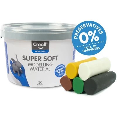 Afbeelding van Creall Supersoft Klei Safari kleuren, 1750gr.