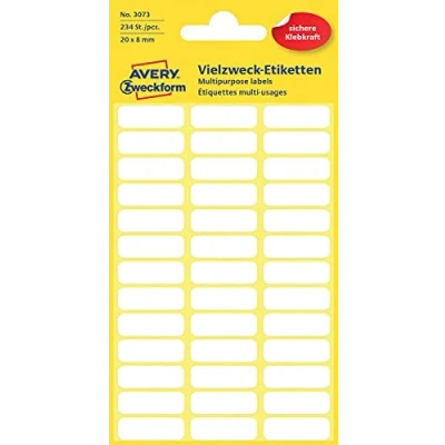 Afbeelding van Huismerk Avery 3073 Handmatige Etiket 20x8mm