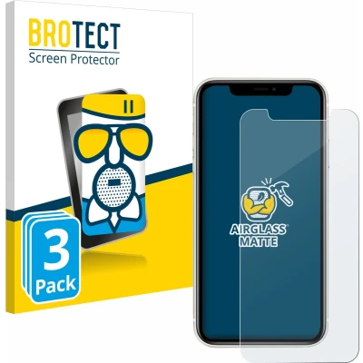 Afbeelding van BROTECT Screenprotector voor Apple iPhone 11 Folie Beschermfolie Beschermglas matte (3 Stuks)