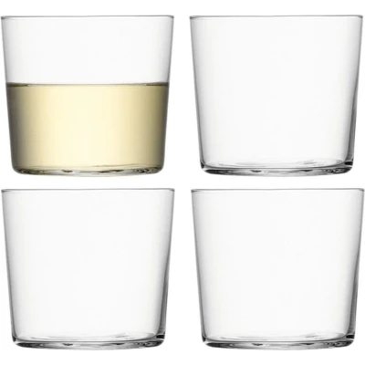 Afbeelding van L.S.A. Gio Tumbler Glas Laag 310 ml Set van 4 Stuks Transparent / Glass