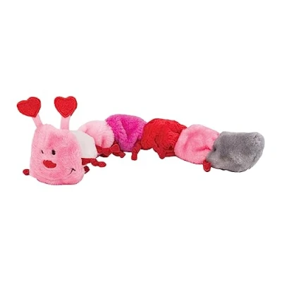 Afbeelding van ZippyPaws Chenille met 6 piepen zonder vulling, pluche speelgoed, Valentijnsdag Edition