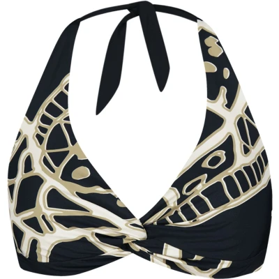 Afbeelding van Barts dames Buhrn halter bikinitop met uitneembare vulling in de kleur Zwart, maat: 42