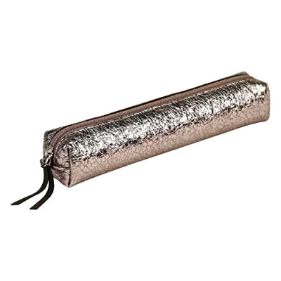 Afbeelding van Clairefontaine 410024C klein etui, slank, hemels, 19,5 x 2,5 4 cm, van echt lamsleer, Lazer Alba