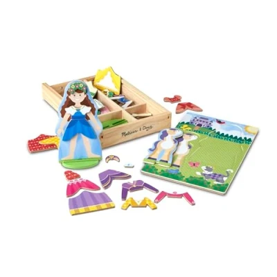 Afbeelding van Melissa &amp; Doug Magnetic Wooden Dress Up Princess (40321)