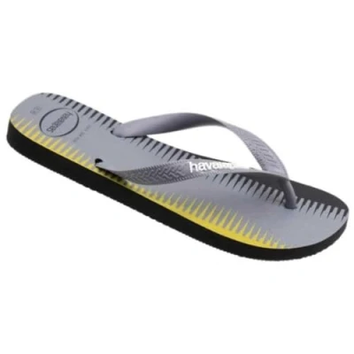 Afbeelding van Havaianas Teenslippers voor kinderen met Brasil logo, Zwart staalgrijs.