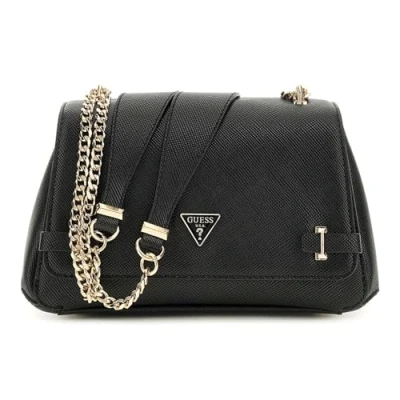Afbeelding van GUESS Schoudertas Rosalba Convertible Xbody Flap Bag Black Zwart
